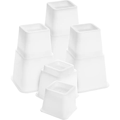 Utopia Bedding 8 Piece Adjustable Furniture Risers Cover