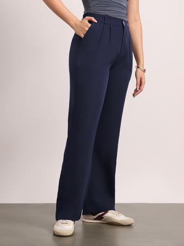 Image of Urbano Fashion Women's Loose Baggy Fit Solid Korean Pants Stretchable