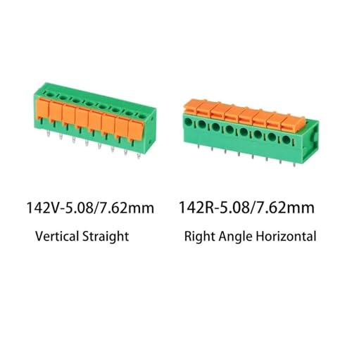 Conectores de bloque de terminales para cable con resorte PCB modular de 50 piezas 6