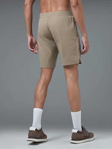 Image of TECHNOSPORT Mens Regular Fit Solid Shorts for Gym, Workout & Sports with Anti Microbial, Techno Dry