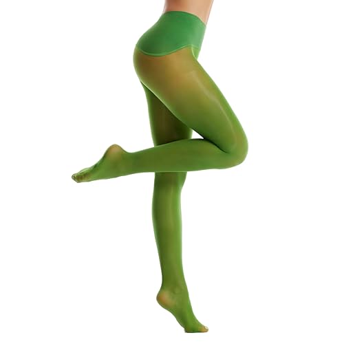 Image of Frola Oil Shiny Stockings Pantyhose 360Seamless Crotch High Waist Smooth Tights for Women
