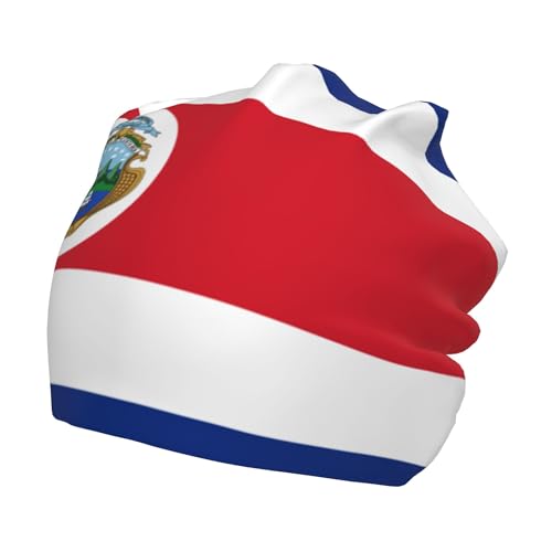 Costa rica Flag Children Hip Hop Knitted Hat Kids Elastic Leisure Knit Cap Warm Sleep Beanies Black