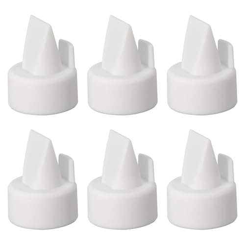 Image of 6 PCS Replacement Duckbill Valves Compatible with Medela Symphony Breast Pump, Silicone Pump Parts Accessories, BPA Free, White