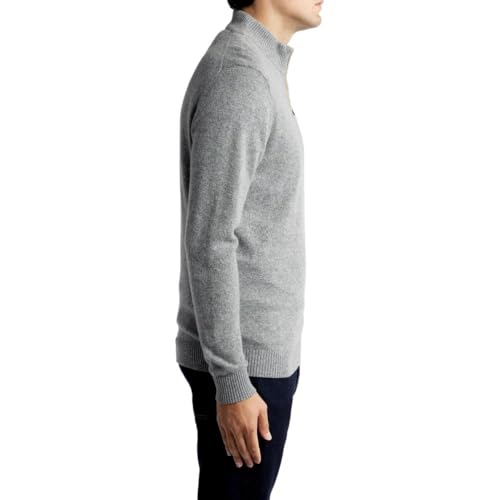 johnnie-O Men's Mayfair Quarter-Zip Sweater, Charcoal3