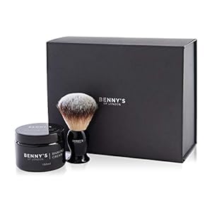 Rasiercreme und Rasierpinsel – Benny’s of London – PERFEKTE GESCHENKIDEE für die Rasierer der Welt
