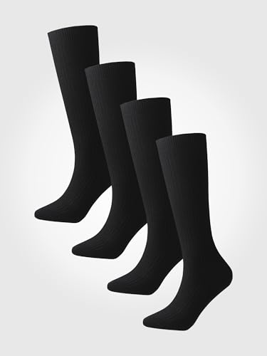 4 Pairs Unisex Breathable Calf Socks