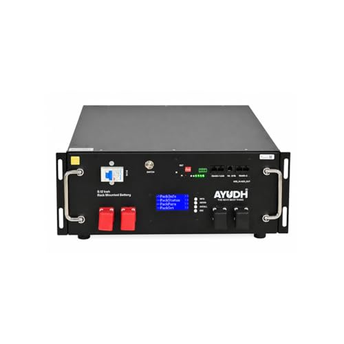 Image of AYUDH 24V 200Ah LiFePO4 Lithium Battery with Smart BMS, Bluetooth Connectivity, Metal Case Design, 3000 Cycles, 5 Years Warranty for Solar System, Inverter, Telecom, Backup Power