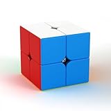 MoYu 2x2 Meilong 競技用キューブ 2x2x2 ステッカーレス Nomag無磁 公式·WCA国際大会規格 ロゴ無し スムーズ回転 初心者子供学生向け 世界基準六色 脳トレ 知育玩具