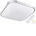 YesHom 36W 15" Modern Dimmable LED Ceiling Light Square Aluminum Flush Mount Remote Control Bedroom Living Room