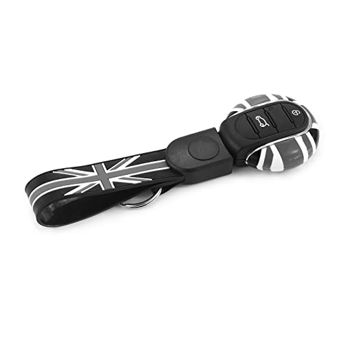 Heinmo Key Cover Coque de rechange porte-clés porte-clés clé pour F54 F55 F56 F57 F60 Clubman Countryman Porte-clés avec clé (gris rice)
