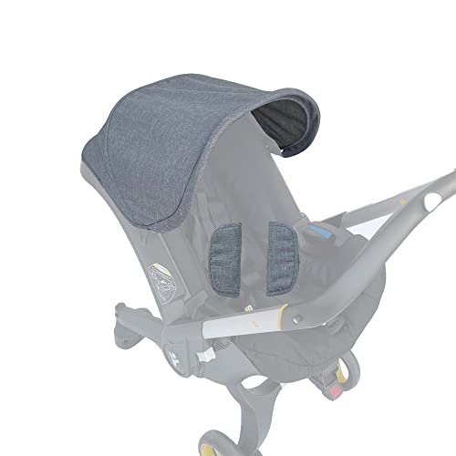 Image of AICTIMO Stroller Replacement Accessories Canopy, Protection Shield, Textile Sun Shade Compatible with Doona Car Seat & Stroller (Light Grey)