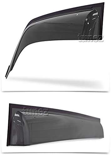 tunez® Regenschutz Fenster Tür Visier Wetterschutz Wetterschutz Windabweiser Kompatibel mit Mitsubishi Shogun Pajero NS NT NW NX Baujahr 2006-2021