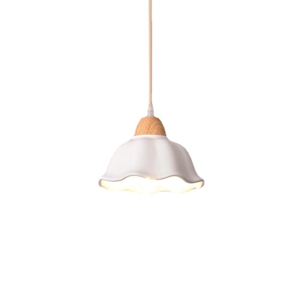 Lustre céramique et bois pour chambre, bureau et intérieur moderne