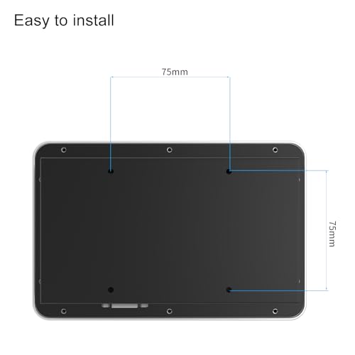 Image of GreenTouch 7 Inch Desktop Wall Mountable Multi PCAP Touch Screen Monitor HDMI /VGA Input 1024 * 600 Resolution Display