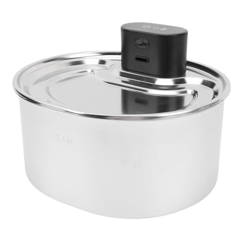 Fuente de agua inalámbrica para gatos y perros 3.2 L acero inoxidable miniatura 3