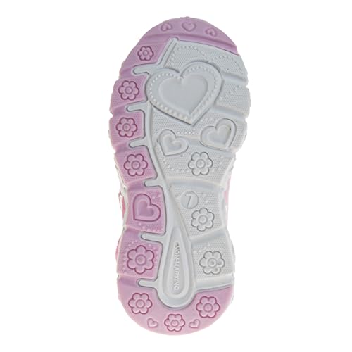 Image of Disney Princess and Minnie Mary Jane Sandals for Girls - Strap Floral Shoes Light-Up Sneakers for Girls - Size Toddler to Little Kids