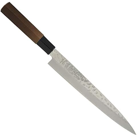 大澤 Swords Willow Blade Knife Silver Approximately/21 cm Purchase 龍作 Japanese Knife Hammered Brown coating Pattern Sushi srh400 Cover