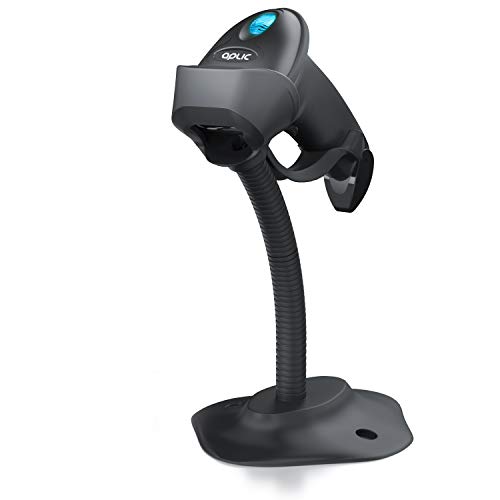 CSL - Wireless Barcode Scanner Bluetooth 2.4 GHz, 2D 1D, großer Akku 2000mAh, 10 Stunden Dauerbetrieb, kompatibel Windows, MacOS, Linux, Android, iOS, Schwarz