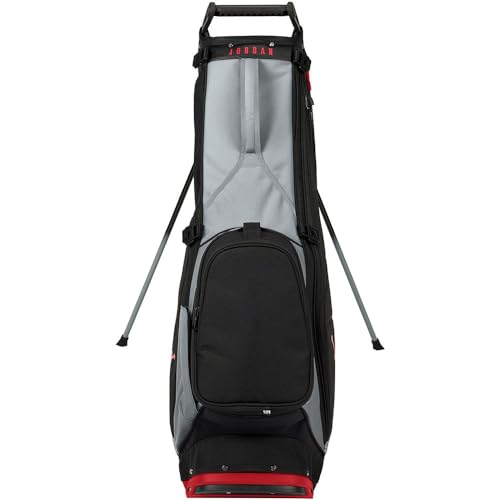 Men's Nike Jordan Fade Away Stand Bag '24- Black/Cement Gray/Fire Red2