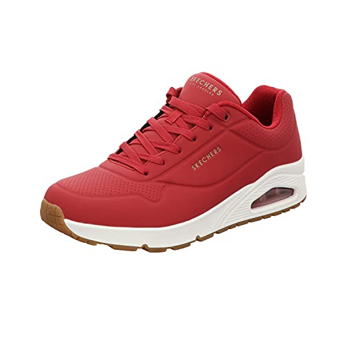 Image of Skechers Men Uno Stand On Air Sneakers Dark RED