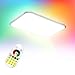Produktbild Froadp RGB LED Deckenleuchte Panel mit Fernbedienung Flimmerfreie Dimmbar Deckenlampe IP44 Blendfrei für Küche Schlafzimmer Flur Wohnzimmer(48W)