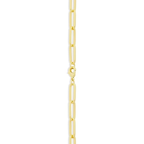 Amazon Essentials 14K Gold Plated Necklace Paperclip Chain 24" - image 3