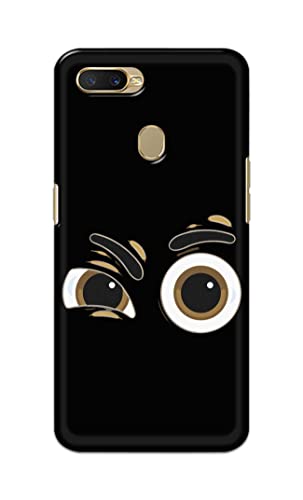 Image of PRINTFIDAA Funky Expression of Cartoon Eyes Printed Designer Hard Back Case Cover for Oppo A7 / Oppo A5s / Oppo A12 / Oppo A11k / Oppo A12s / CPH1909 -(SF) MVN1004