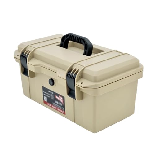 Tool organiser Waterproof Toolbox Storage Box Household Multifunctional Large Grade Thickened Set Portable Case for Tools and Small Parts(A,18inch)