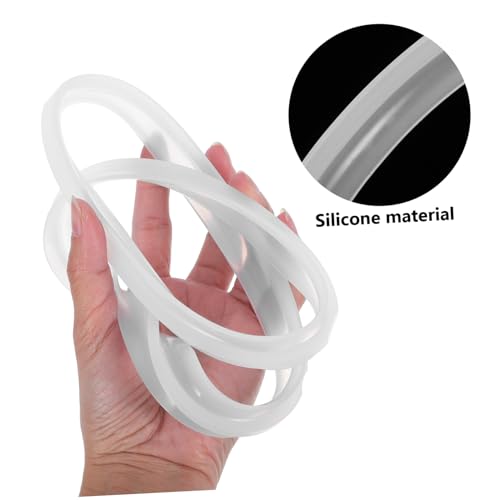 Housoutil 2pcs Anillo de Sellado de Silicona para Olla de Presión 6QT, Repuesto de Junta de Grado Alimenticio para Seguridad y Eficiencia en la Cocina Compatible con Ollas de Presión miniatura 3