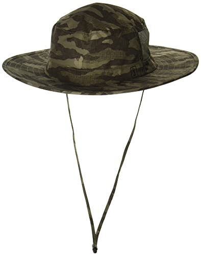 PGA TOUR Gorra Solar Estampada Camo Sombrero, Liquen Negro, Talla única para Hombre