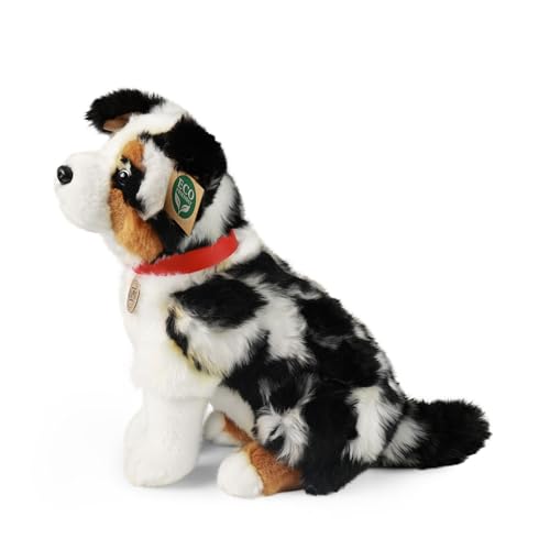 RAPPA Plüsch Australian Spaniel mit Halsband sitzend 30 cm, Kuscheltier, Plüschtier, Stofftier, UMWELTFREUNDLICH