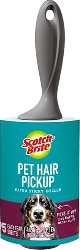 Scotch-Brite Pet Hair Extra Sticky Lint Roller, 95 Sheets Total,1 Pack