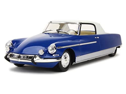 OPO 10 - Voiture Miniature 1/18 Compatible avec Citroen DS Chapron Le Dandy - avec Toit Couleur crème et Feux Lumineux - 180101