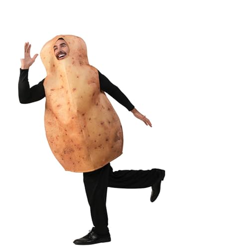 Costume de pomme de terre adulte pour Halloween et fêtes déguisées
