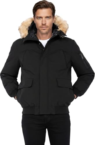 Schott NYC Homme Keyburn Jacket, Noir, S EU