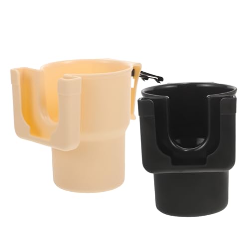 TOGEVAL Set 2 Pezzi Portabicchieri Per Auto Portaoggetti Integrato, Compatto e Facile Da Pulire, Supporto Multifunzione Per Bevande e Piccoli Oggetti, Accessorio Per Bocchette Di Ventilazione Auto