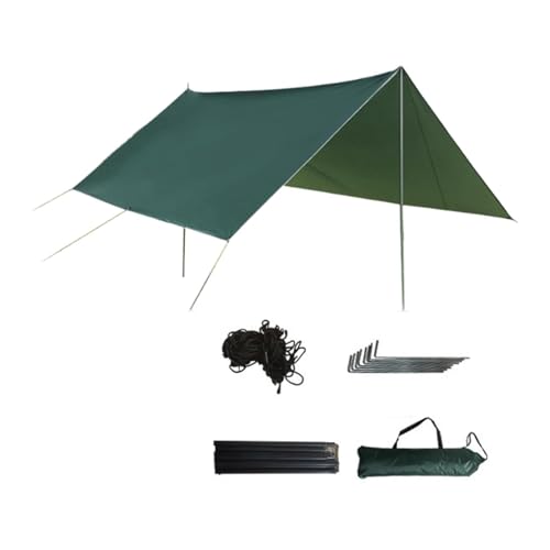 Vaveren Hammock Tarp Camping Canopy Square Premium Accessories Equipment Hammock Rainfly Set Waterproof Tent for Beach Travel Outdoor