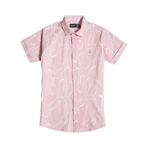 Image of CAVIO Boys Printed Shirt and T-Shirt Regular Fit Casual Half Sleeve