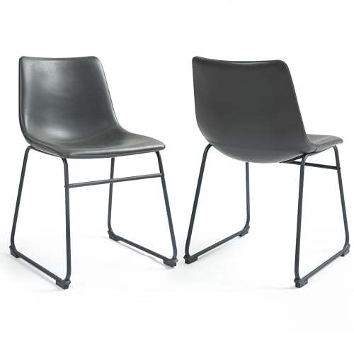 Glamour Home Set of 2 Adan Iron Frame Vintage Gray