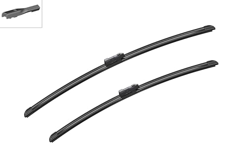 Image of BOSCH 3397007862 AeroTwin Wiper Blades - Set of 2 (24 inch & 21 inch) Top Lock 16mm | Driver and Passenger Side Original Equipment Replacement Blades