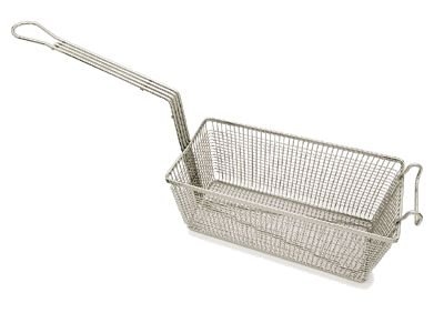 - Royal Industries French Fry Basket, Red Plastic Coated Handle, 13-1/4