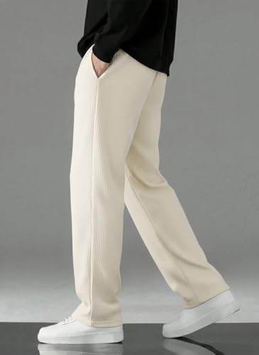 Image of TAGAS Men's Textured Straight Fit Trouser | Premium Stretch Fabric | Comfortable Regular Fit | Casual & Formal Wear Pant for Men