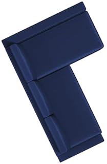 HomeTown Market Durevole fodera di ricambio per divano Friheten, compatibile con la fodera componibile angolare per divano letto IKEA Friheten. Solo copridivano! (Velluto Blu Sinistra più lungo)