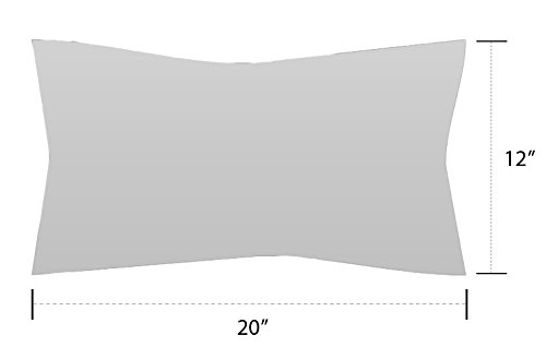 RSH DECOR Set of 4 - Indoor/Outdoor Decorative Rectangle Lumbar Throw/Toss Pillows - Yellow, Orange, Blue, Pink Bright Artistic Floral & Cancun and White Stripe- Choose Size (20