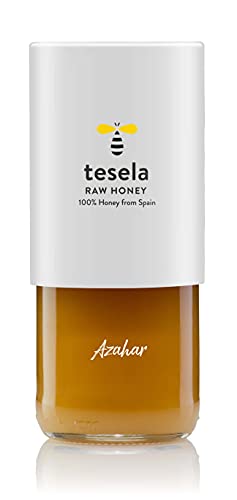 Tesela Natura miel pura de abejas, natural, sin filtrar, gourmet. Tarro de cristal premium (Azahar, 320) - Imagen 3