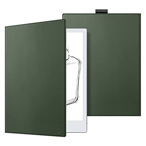 FINTIE EZDX020 Slim Case for Remarkable 2 Digital Paper Tablet 10.3 inch (2020 Released) - Premium PU Leather Lightweight Book Folio Cover with Pen Holder, Not Fit Remarkable 1, Alpine Green