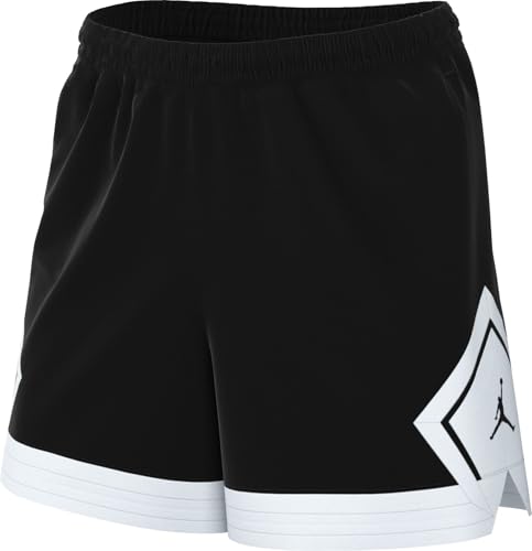 Nike Jordan Sport Diamond Shorts Für Damen (Ca. 10 Cm) Pantalones Cortos, Negro Blanco Blanco Negro, X-Large para Mujer