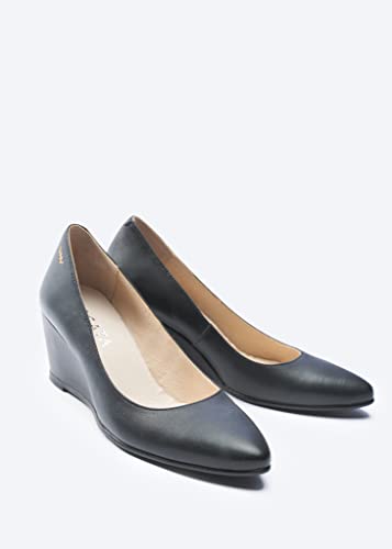 VISCATA Verona Women's Leather Wedge, Spain Handmade Casual Pump Comfortable Shoes with a Sturdy All Natural 2.5” Wedge. Made with Cushioned Leather Insole and Lined with Premium Leather4