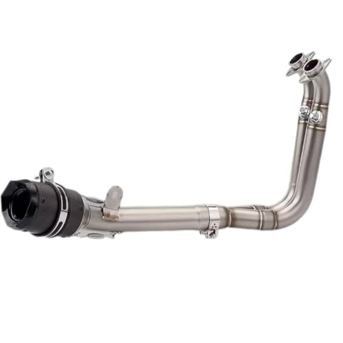 Performance Motorcycle Exhaust System, Stainless Steel Construction, Dual Outlet Design