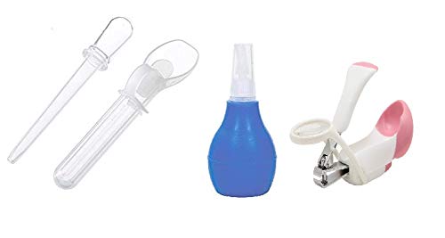 Manan Shopee Baby Accurate Medicine Dropper and Dispenser With Baby Nose Cleaner And Baby Nail Clipper with Magnifier Glass (Color Ship As Per Stock Available)-image-38